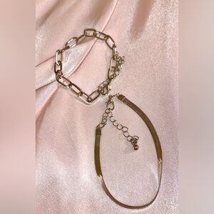 Stainless Steel -silvertone bracelets